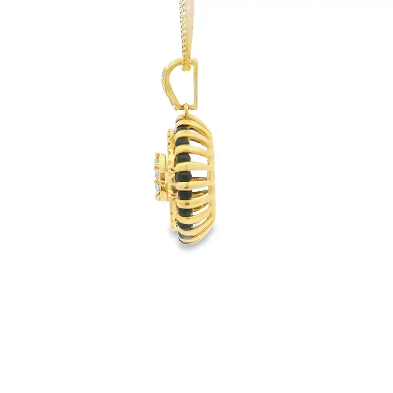 18K Gold Diamond Pendant