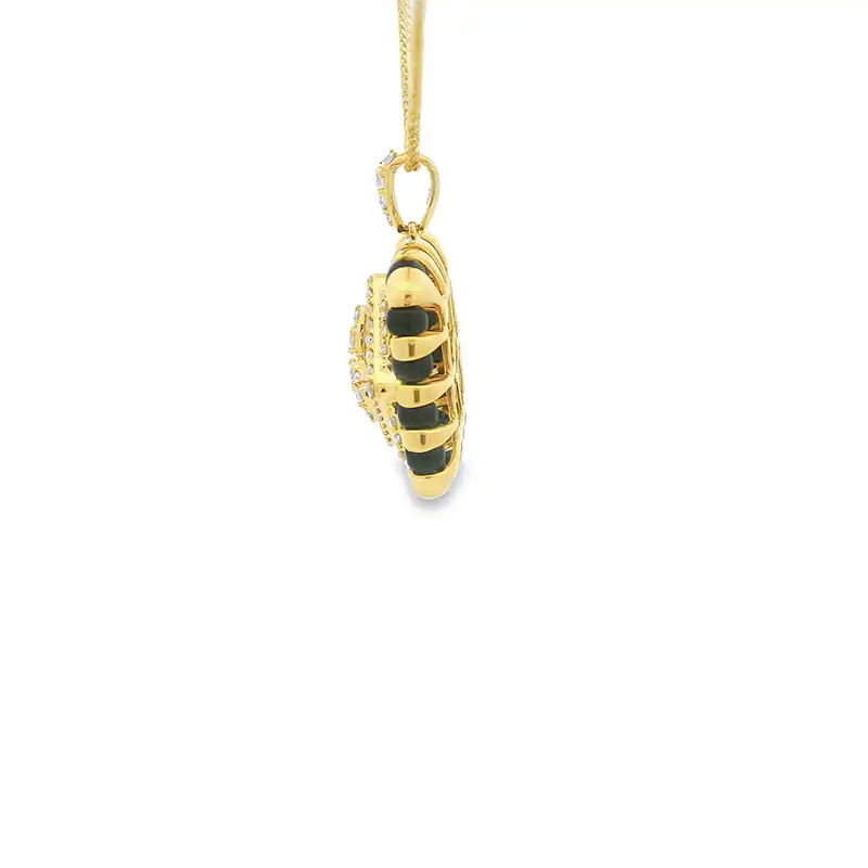 Elegant Gold and Black Pendant