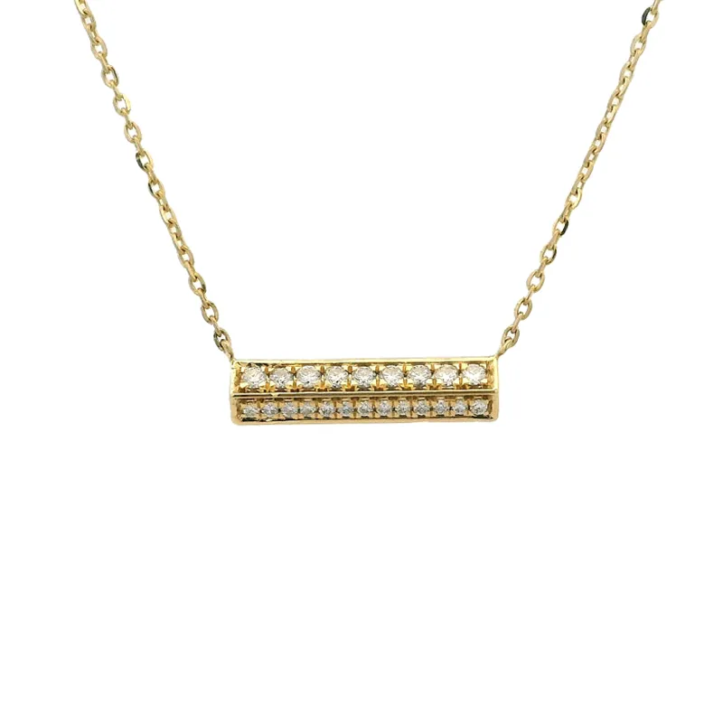 Elegant Gold Bar Necklace