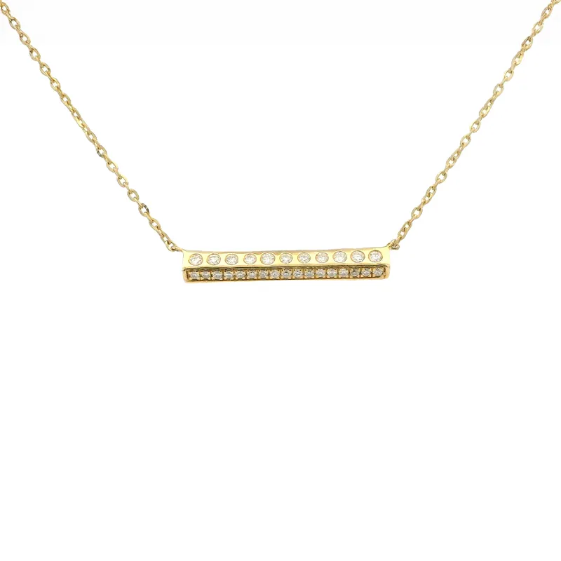 Elegant Gold Bar Necklace