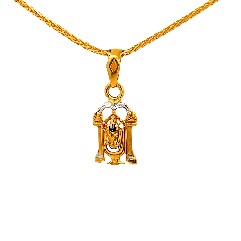 22k Two-Toned Balaji Religious Pendant