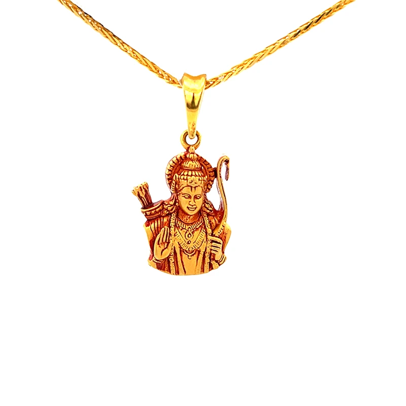 Lord Ram Pendant 22K Yellow Gold