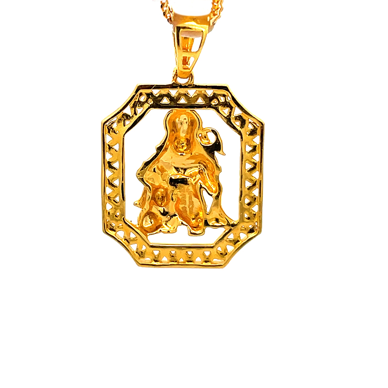 Hanuman Pendant in 22K Yellow Gold