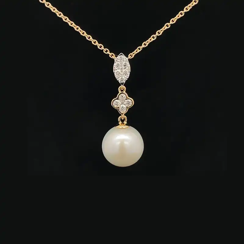 Exquisite Pearl Drop Pendant Set