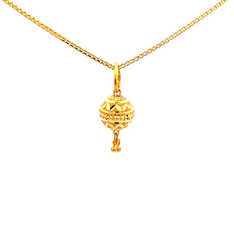 22K Gold Pendant Set