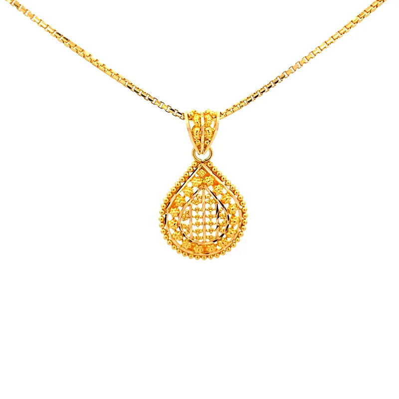 22K Gold Pendant Set