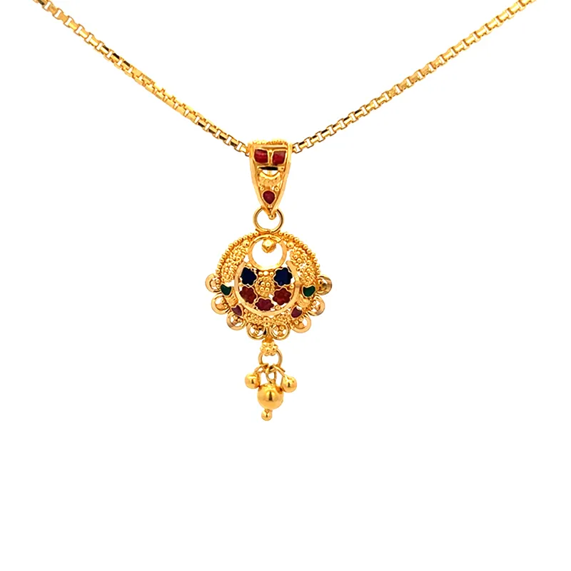 22K Gold Pendant Set