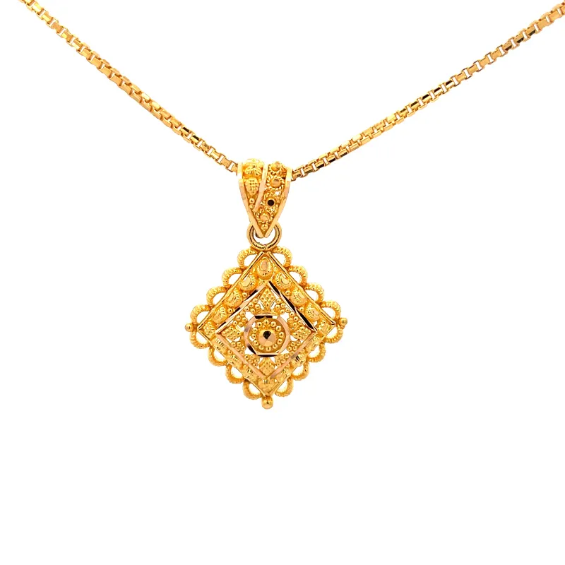 22K Gold Pendant Set