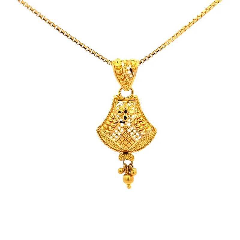 22K Gold Pendant Set