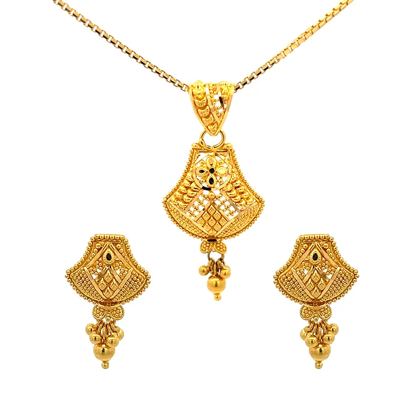 22K Gold Pendant Set