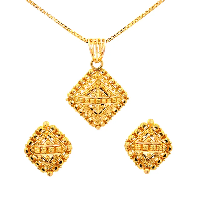 22K Gold Pendant Set