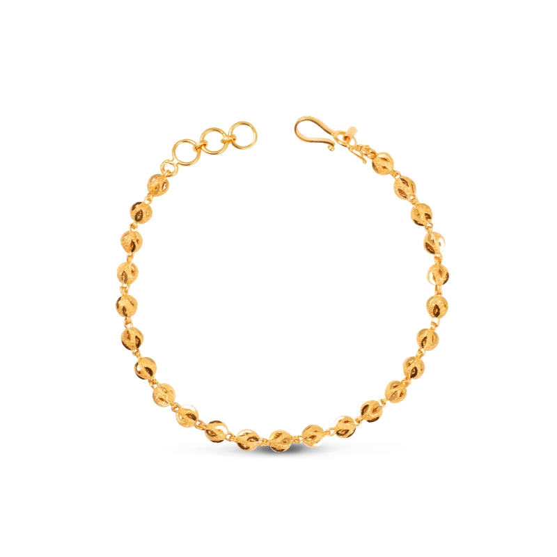 YELLOW GOLD BRACELET, 22K, Weight: 12.3g, YGBRAC342 - Baladna Jewelry