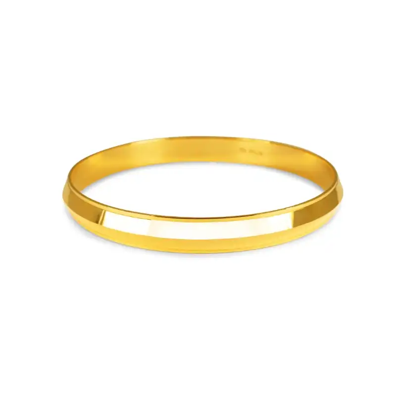 Men's 22K Yellow Gold Kada Bangle