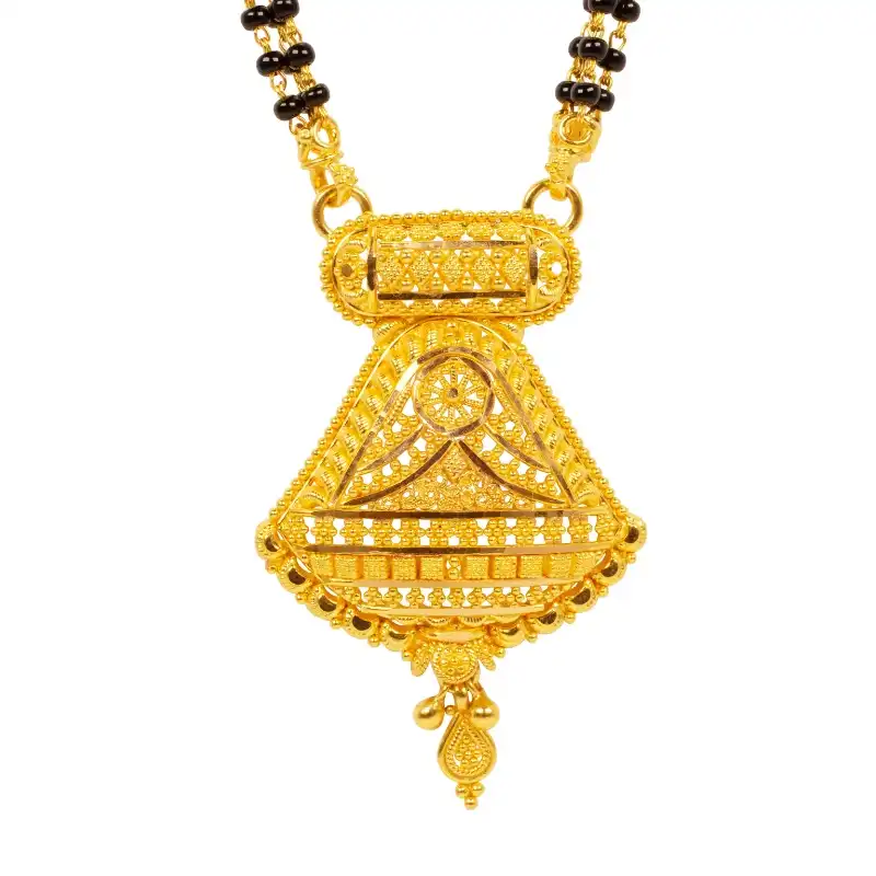 Traditional Mangalsutra in 22K Yellow Gold