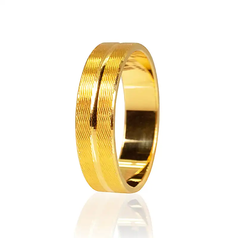 Wedding Band 22K Yellow Gold