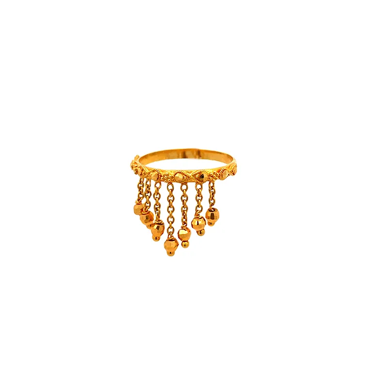 Chandelier style 22K Gold Ring - Size 6.50