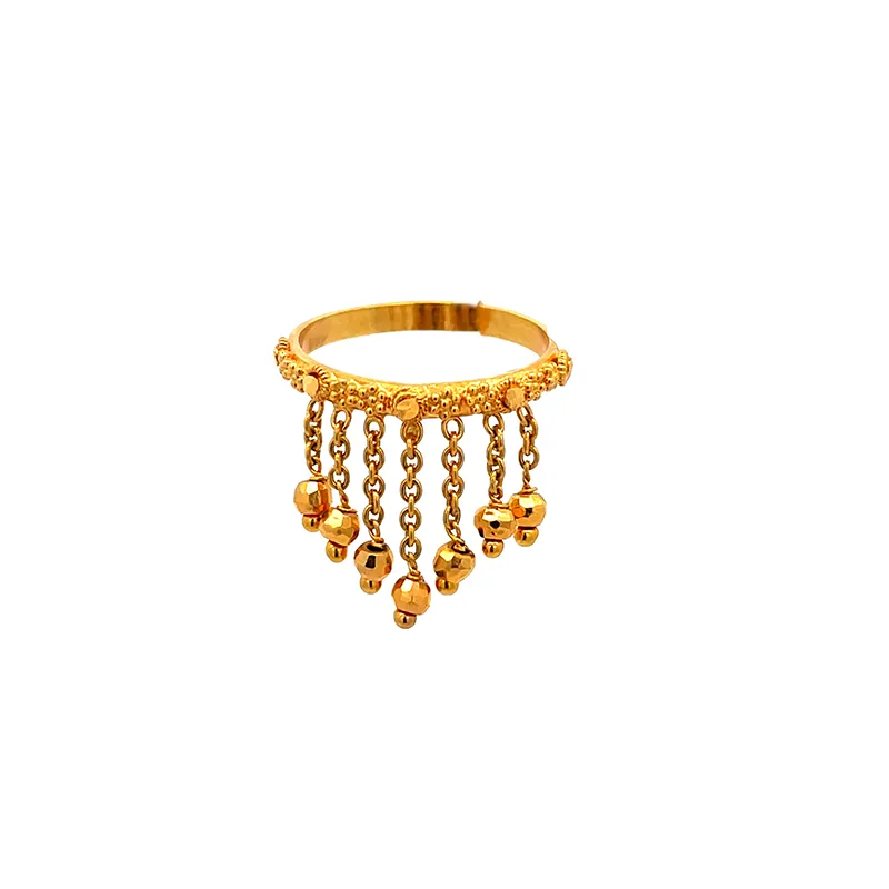 Chandelier style 22K Gold Ring - Size 5.50