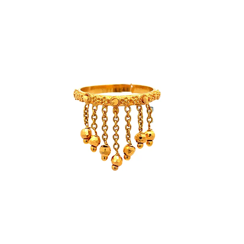 Chandelier style 22K Gold Ring - Size 5.50