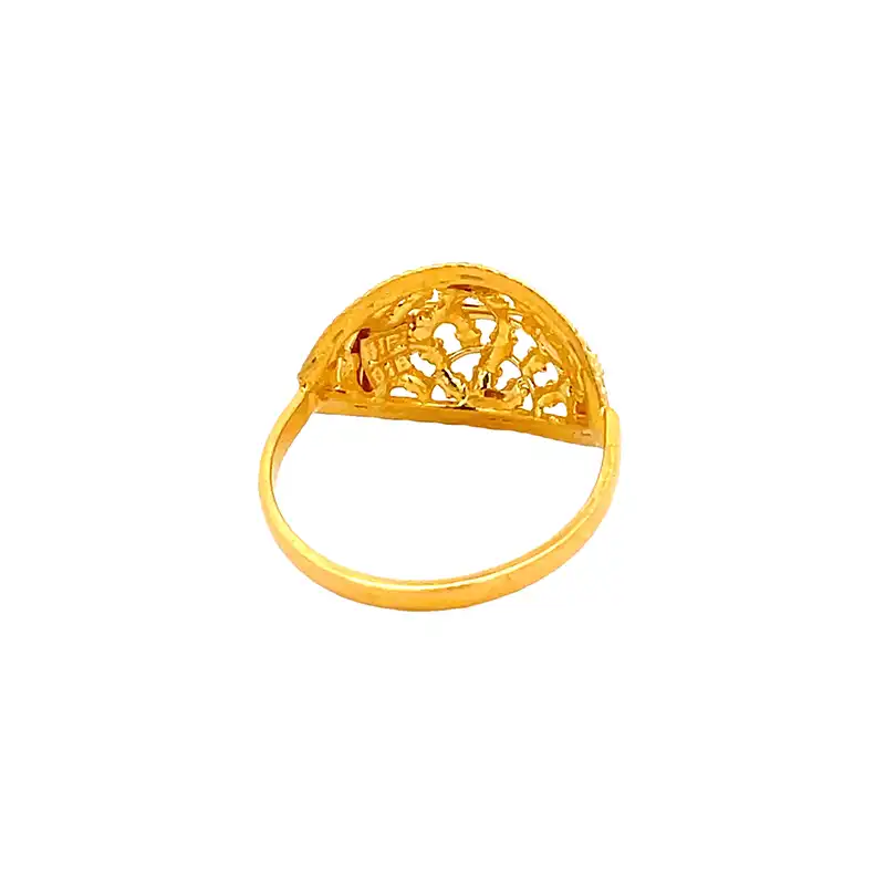 Luxe Gold Fashion Ring in 22K