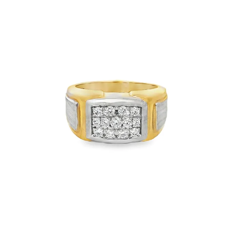 Elegant Diamond-Studded Ring for Men