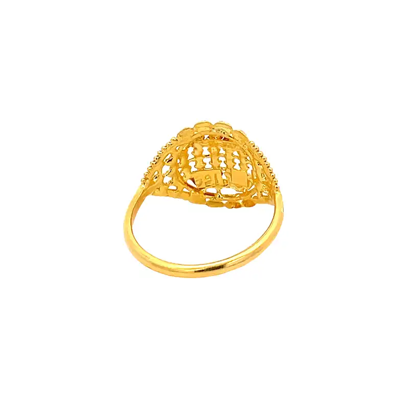 22k Gold Classic Elegance Ring  - Size 6.5