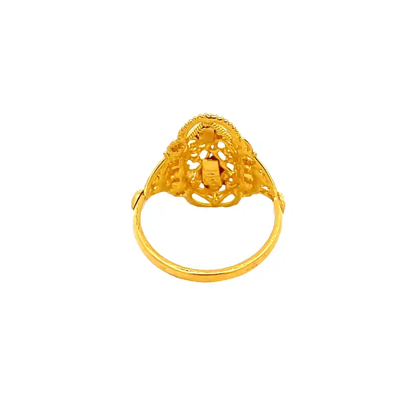 Fashion Ring in 22K Yellow Gold - Size 6.75