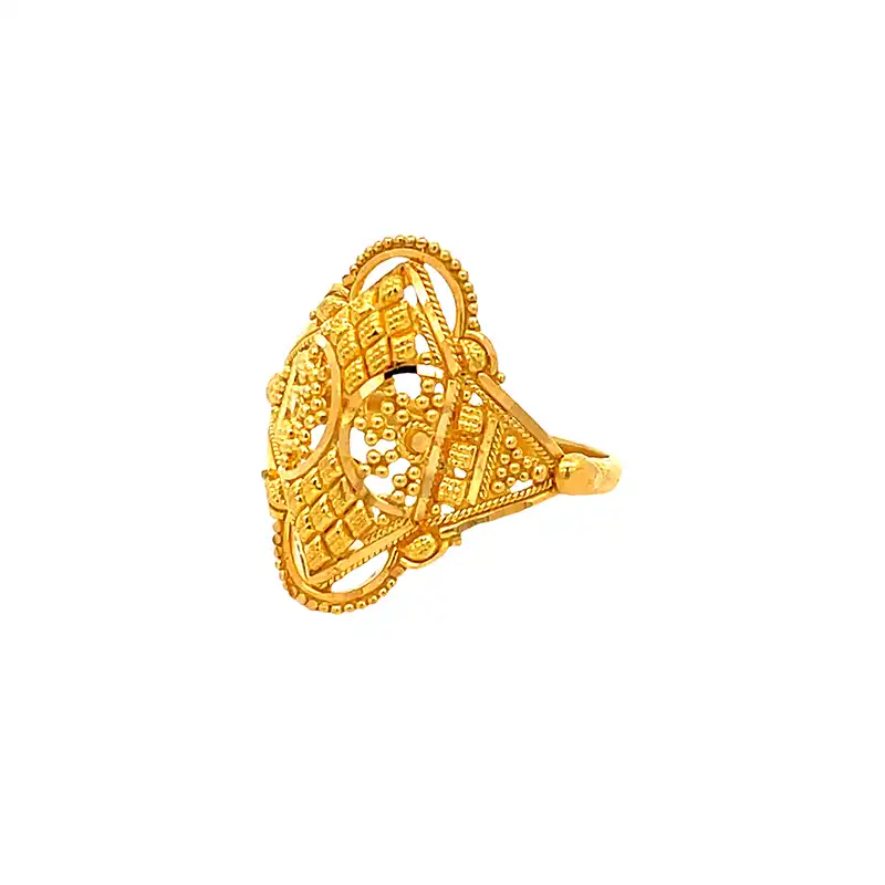 Fashion Ring in 22K Yellow Gold - Size 6.75