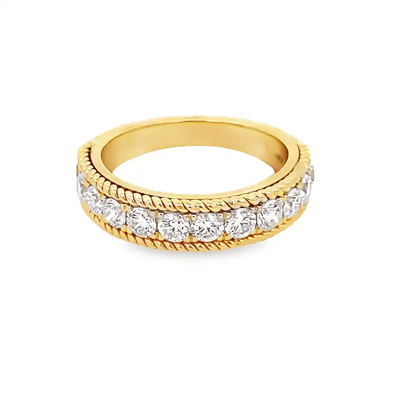 Exquisite Diamond Half Eternity Band