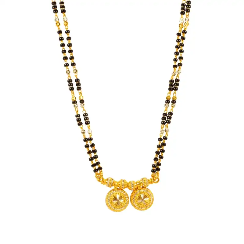 Vati style Mangalsutra in 22K Yellow Gold