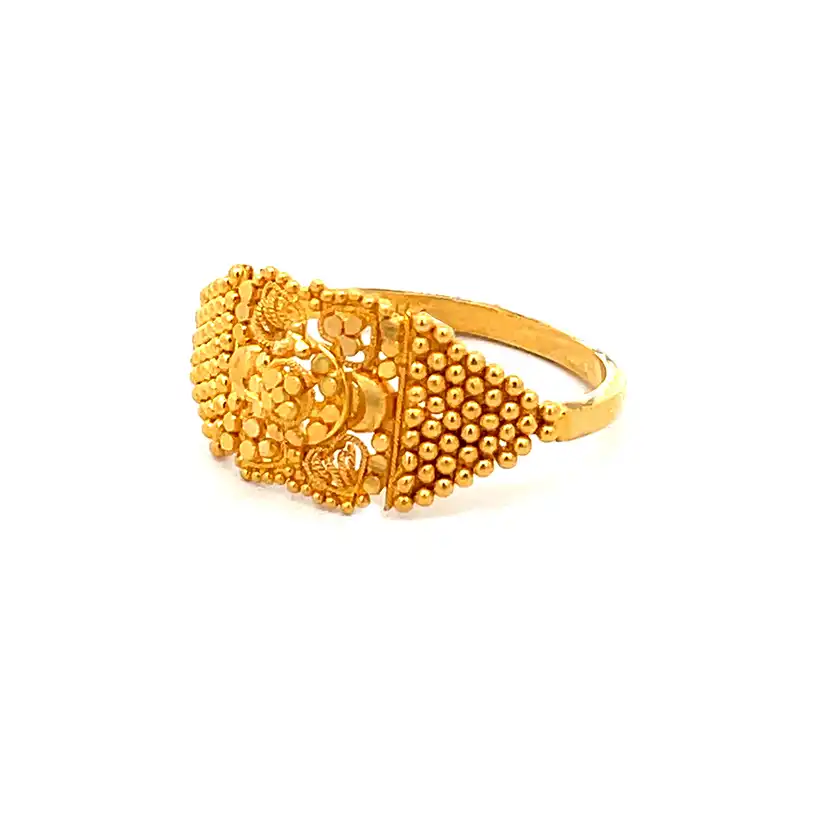 Artistic Gold Ring - 22K - size 8.5