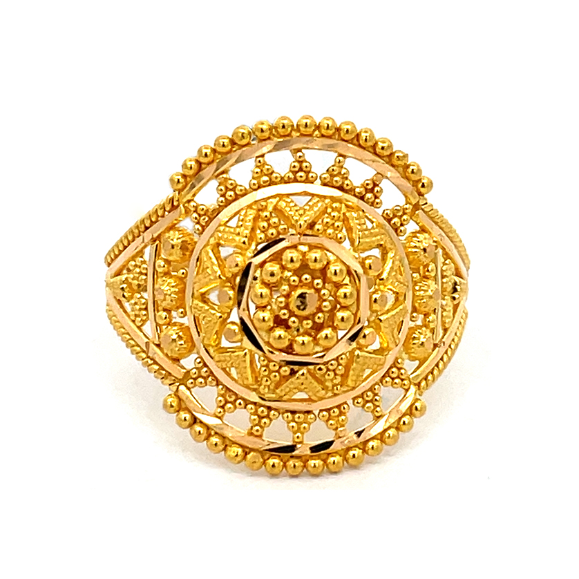 Gold Ring - 22K - size 6.75