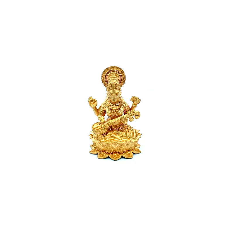 22K Gold Saraswati Statue