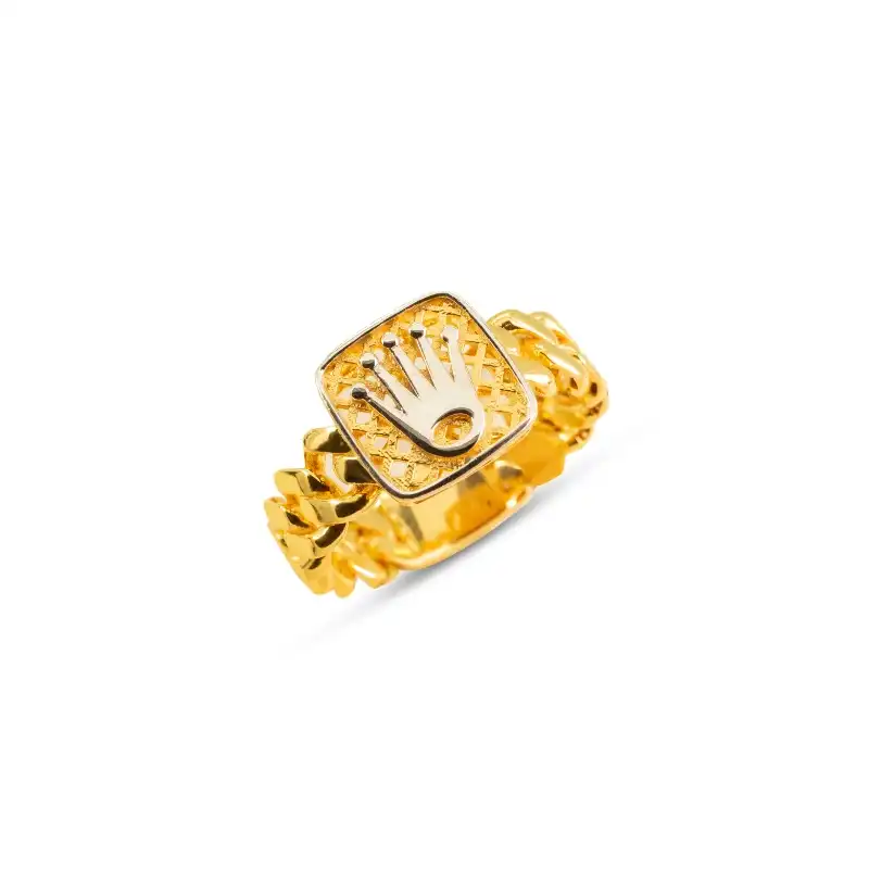 Stylish Men's Ring in 22K Yellow Gold, Size 7.50