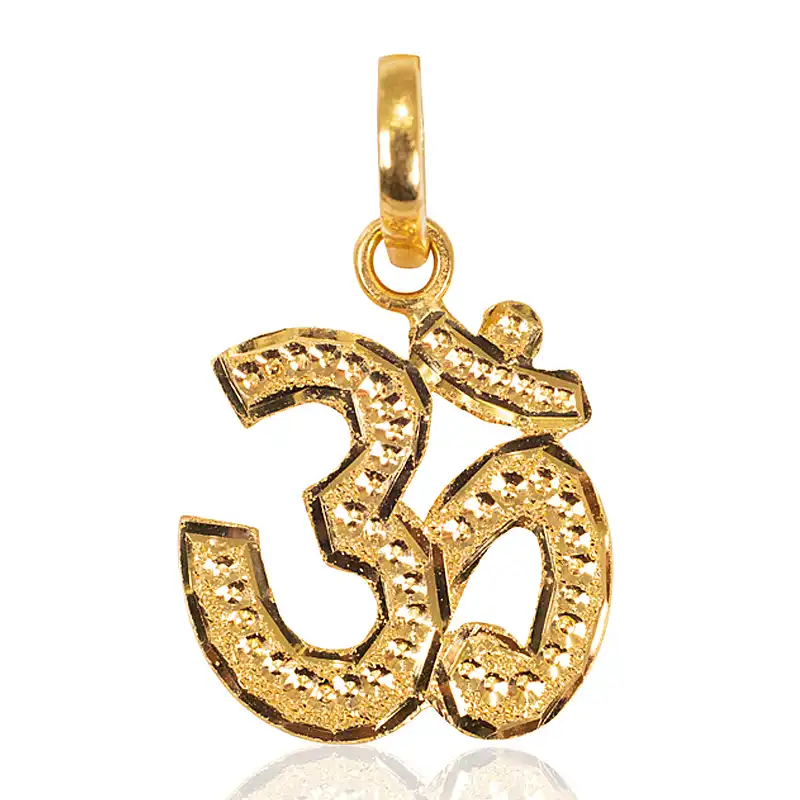 Majestic OM pendant in 22K Gold