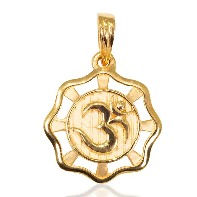 Benevolent OM 22K Gold Pendant