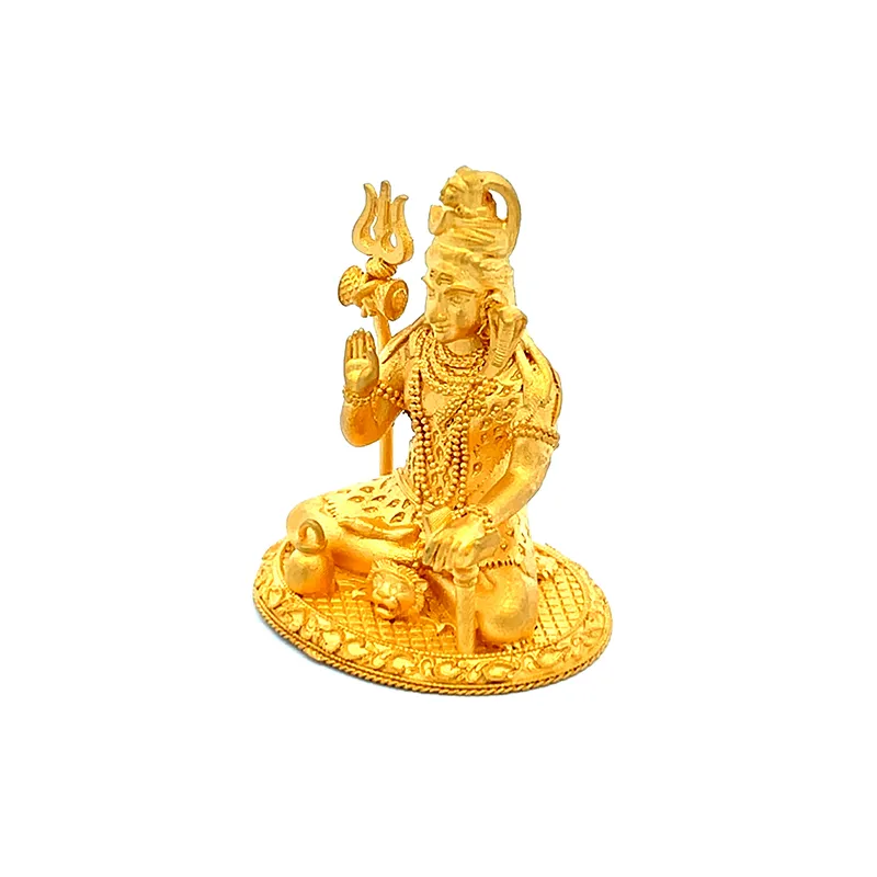 Lord Shiva Statue - 22K Gold | Spiritual Puja Vastu