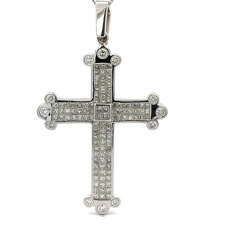 Stunning Diamond Cross Pendant