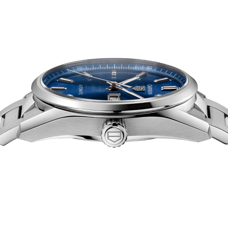 TAG Heuer Carrera Calibre 5 Automatic Mens Blue Steel Watch