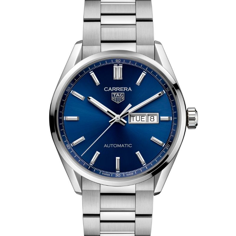 TAG Heuer Carrera Calibre 5 Automatic Mens Blue Steel Watch