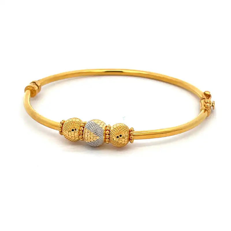 Versatile Gold Bangle Bracelet - Free size