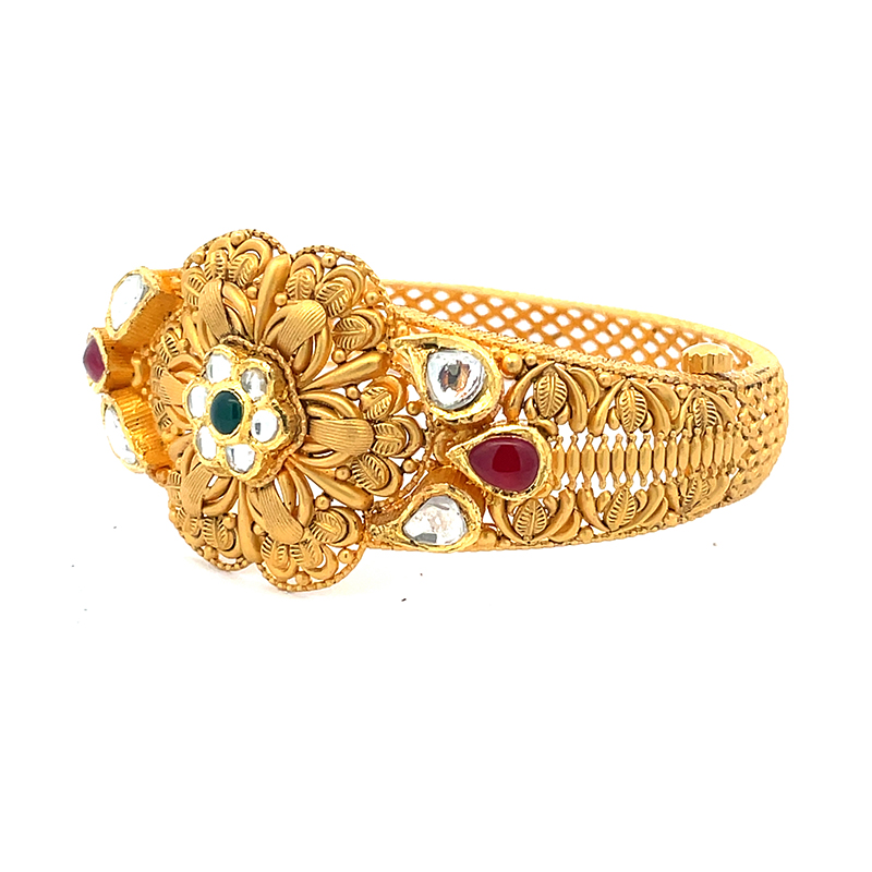 Elegant Antique Gold Bangle Bracelet