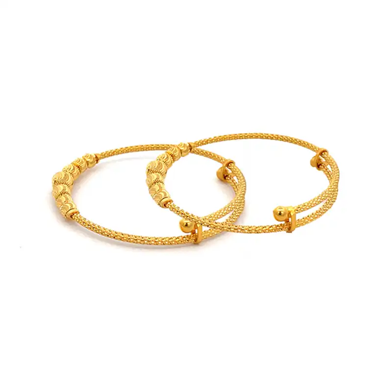 Baby Bangle 22K Gold - Set of two