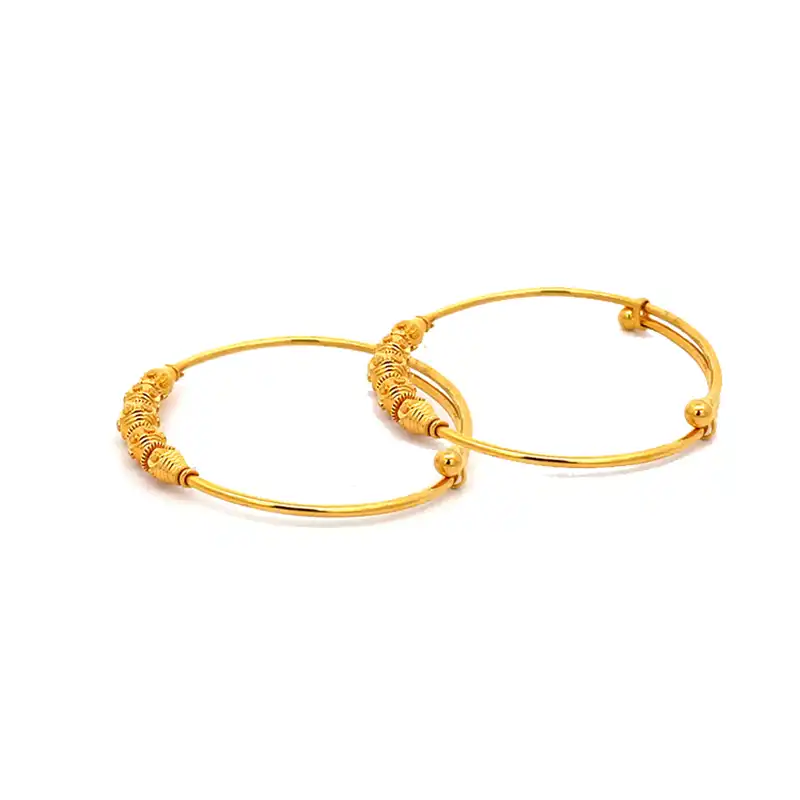 Baby Bangle 22K Gold - Set of two