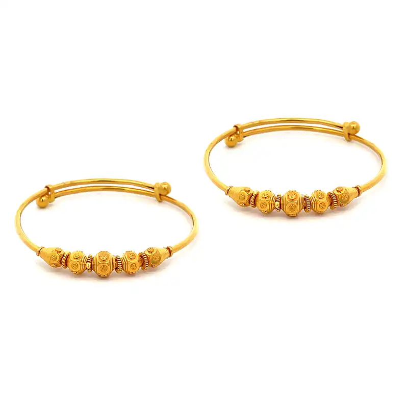 Baby Bangle 22K Gold - Set of two