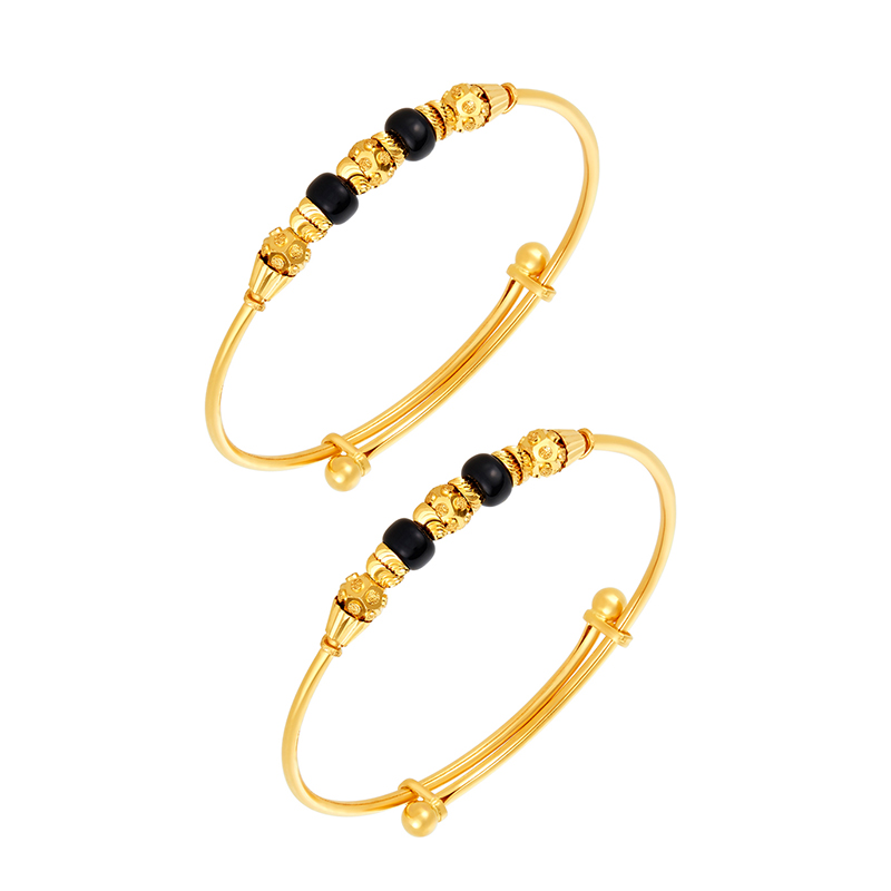 OH Dopamine Bond Bracelet in Noir Black, Gold Finish – Outhouse Jewellery