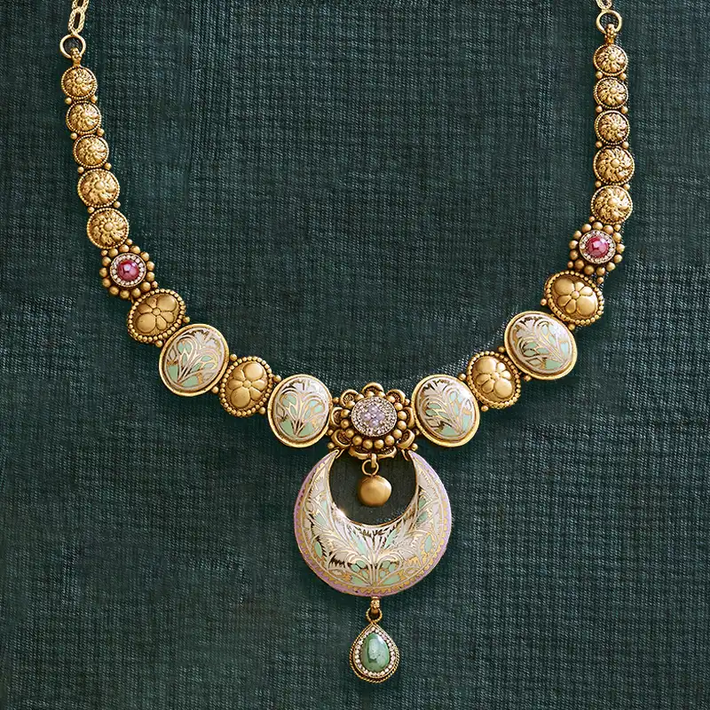 Vintage Inspired Gold Necklace Set