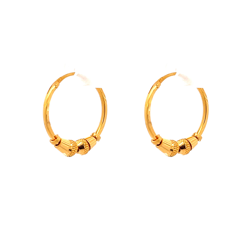 Small Gold Plated Indian Star Hoop Earrings  Juulrycom