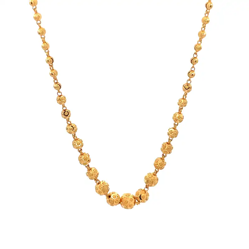 22K Yellow Gold Fancy Chain 16 inch