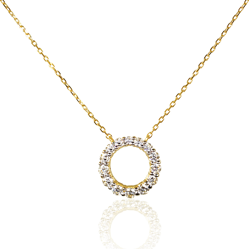 Say It With Diamonds Circle Of Life Necklace | very.co.uk
