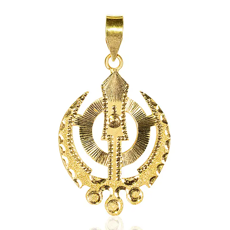 22K Gold Khanda Pendant